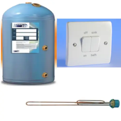 Water Cylinder Replaced With New Immersion Heater Element And Immersion Switch